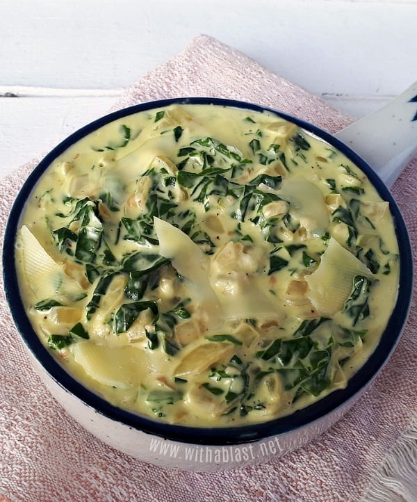 Creamed Spinach  with Mozzarella