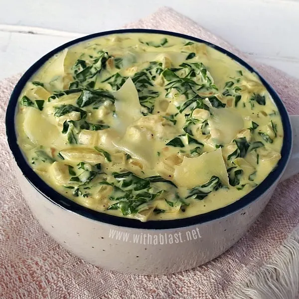 Creamed Spinach with Mozzarella