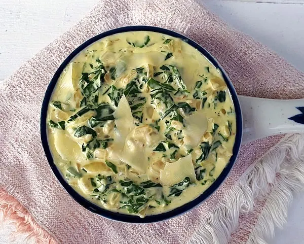 Creamed Spinach with Mozzarella