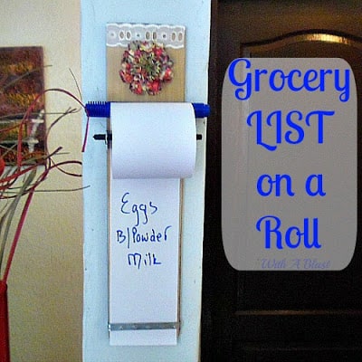 Grocery List On A Roll 