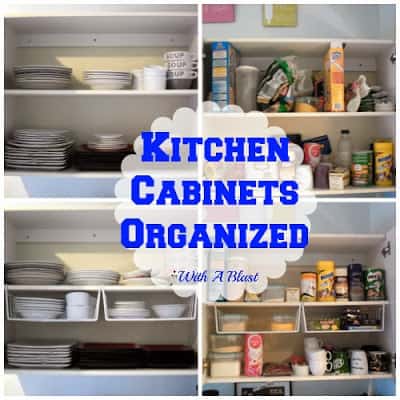 How to get your Kitchen Cabinets Organized - Quick and easy ! #Organizing #Storage #KitchenCabinets