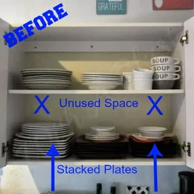 How to get your Kitchen Cabinets Organized - Quick and easy ! #Organizing #Storage #KitchenCabinets