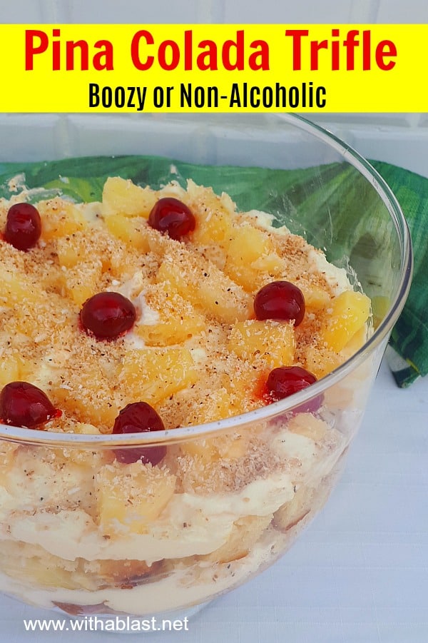Pina Colada Trifle With A Blast