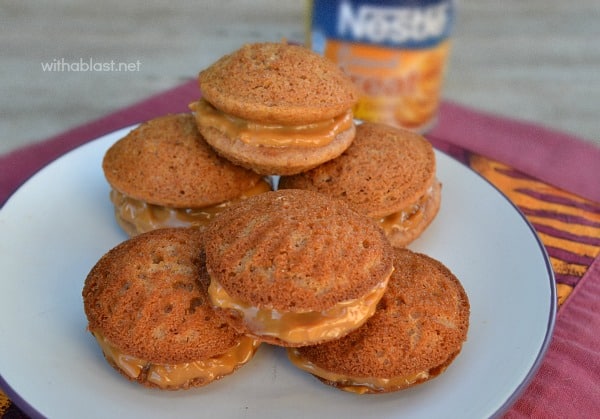 Sticky, moist delicious Caramel Apple Whoopie Pies ~ I can never have enough of these delightful sweet treats !