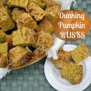 Dunking Pumpkin Rusks