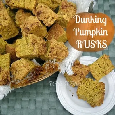 Dunking Pumpkin Rusks ~ Dunk them into your coffee or tea for breakfast or tea-time and enjoy Fall's best flavor #Rusks #PumpkinRecipe #Biscuits #Beskuit #PampoenBeskuit Dunking Pumpkin Rusks ~ Dunk them into your coffee or tea for breakfast or tea-time and enjoy Fall's best flavor #Rusks #PumpkinRecipe #Biscuits #Beskuit #PampoenBeskuit