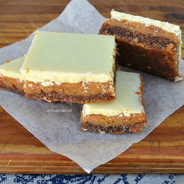 White Chocolate Caramel Bars