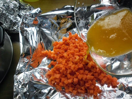 Layered Slow-Cooker Dinner ( Sweet Honey Carrots )