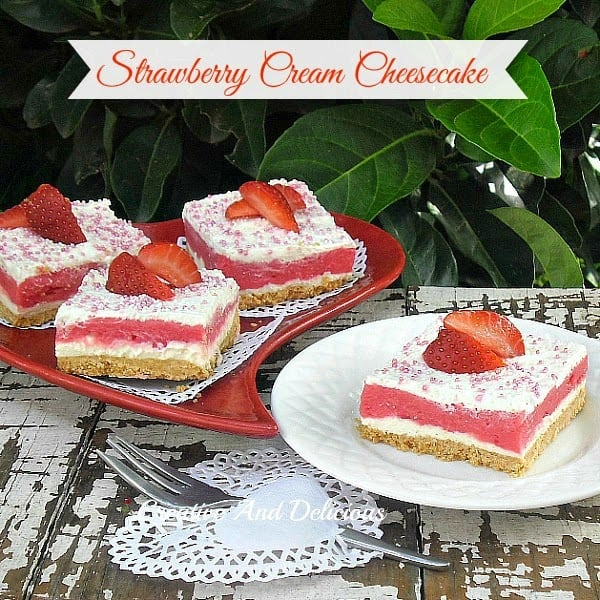 Strawberry Cream Cheesecake