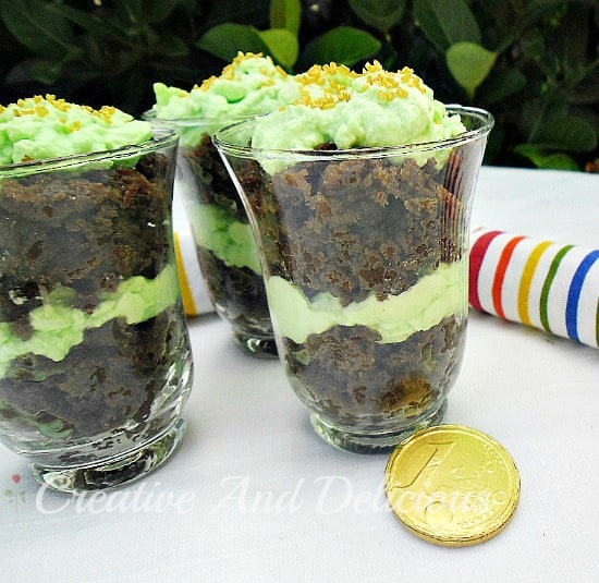 Mint Torte and Cream Dessert 