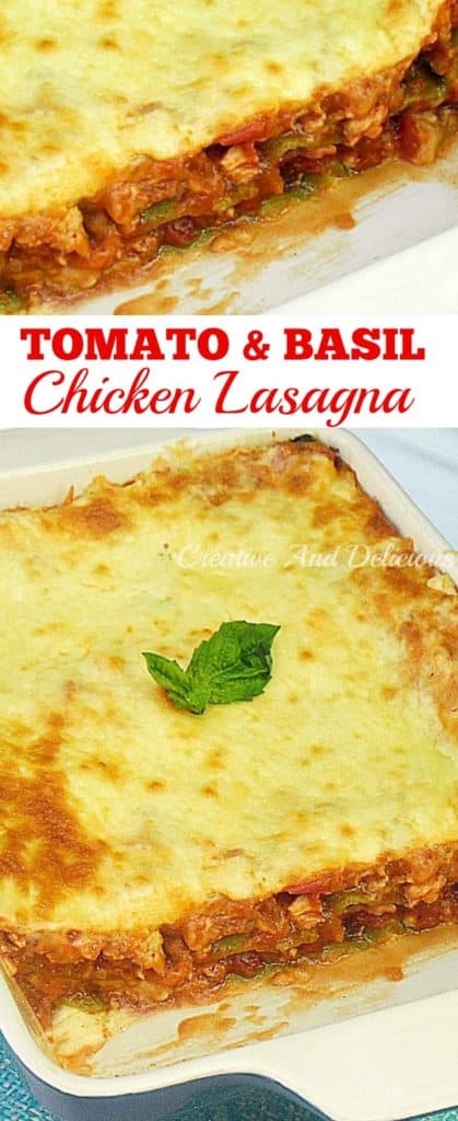 Chicken lasagna loaded with veggies ! 