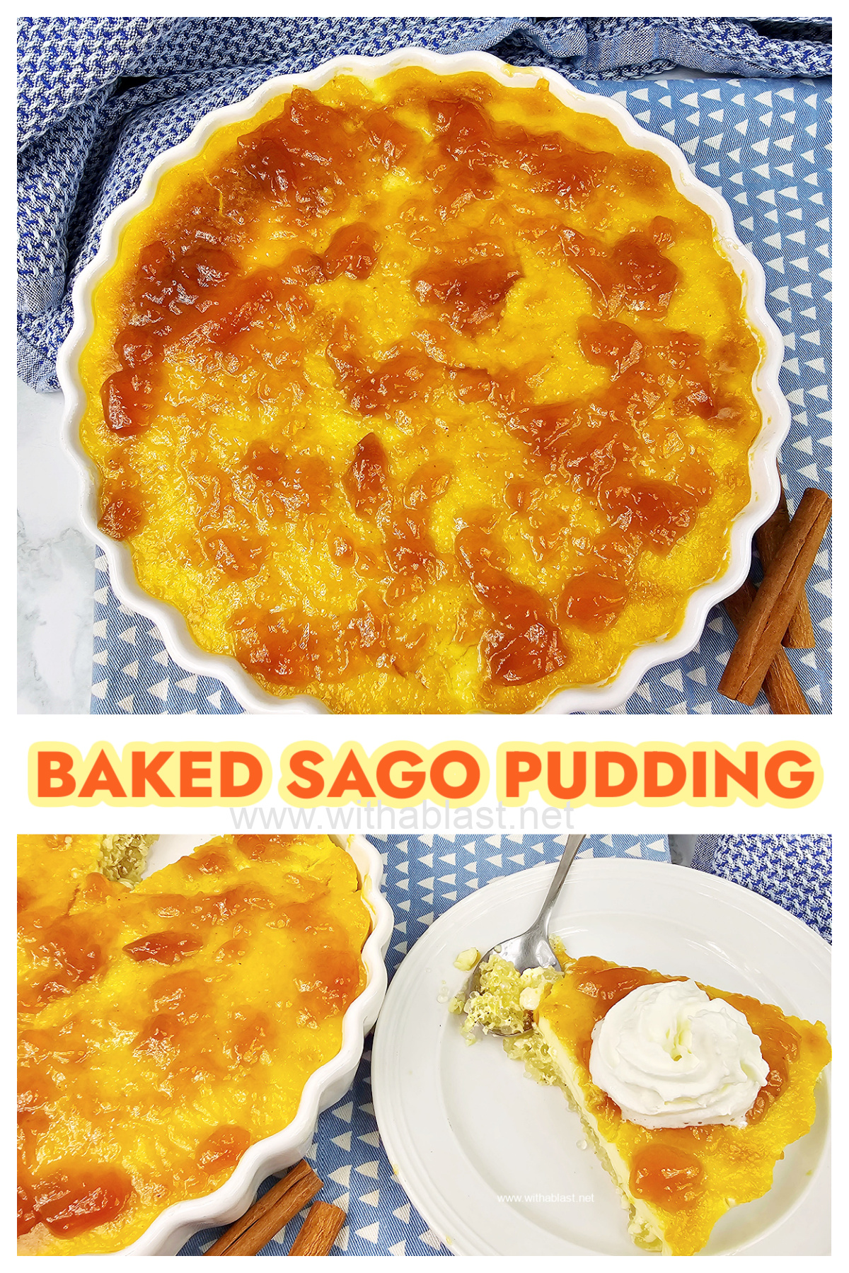 Baked Sago Pudding