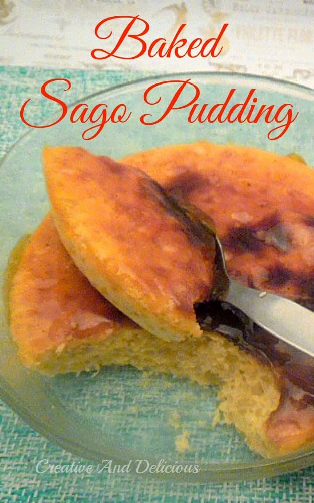 Baked Sago Pudding ~ Delicious, comforting dessert ! #BakedDessert #SagoPudding #Dessert