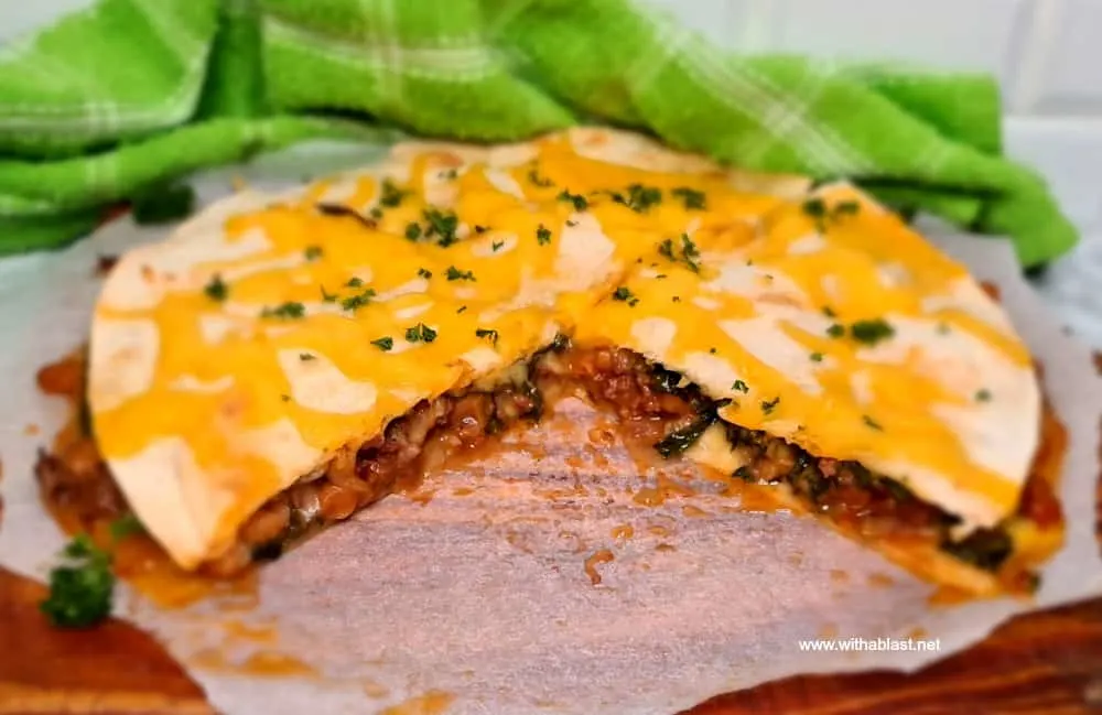 Beef Mozzarella Spinach Quesadillas Beef Mozzarella Spinach Quesadillas