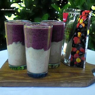 Layered Breakfast Berry Smoothie