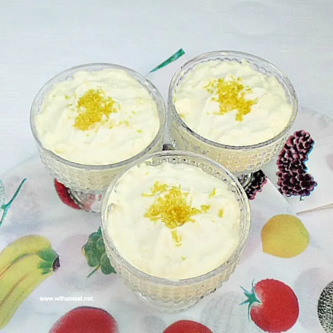 Lemon and White Chocolate Mousse is a timeless, delicious and light dessert - refreshing and zesty ! Make-ahead friendly recipe #LemonMousse #EasyMousseRecipes #WhiteChocolateDesserts #EasyDesserts #LemonDesserts