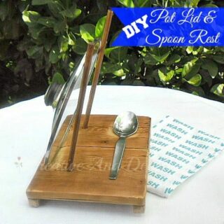 DIY Pot Lid and Spoon Rest