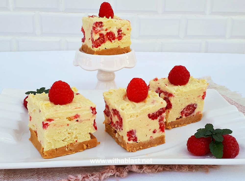 White Chocolate Raspberry Cheesecake No-Bake