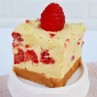 White Chocolate Raspberry Cheesecake No-Bake