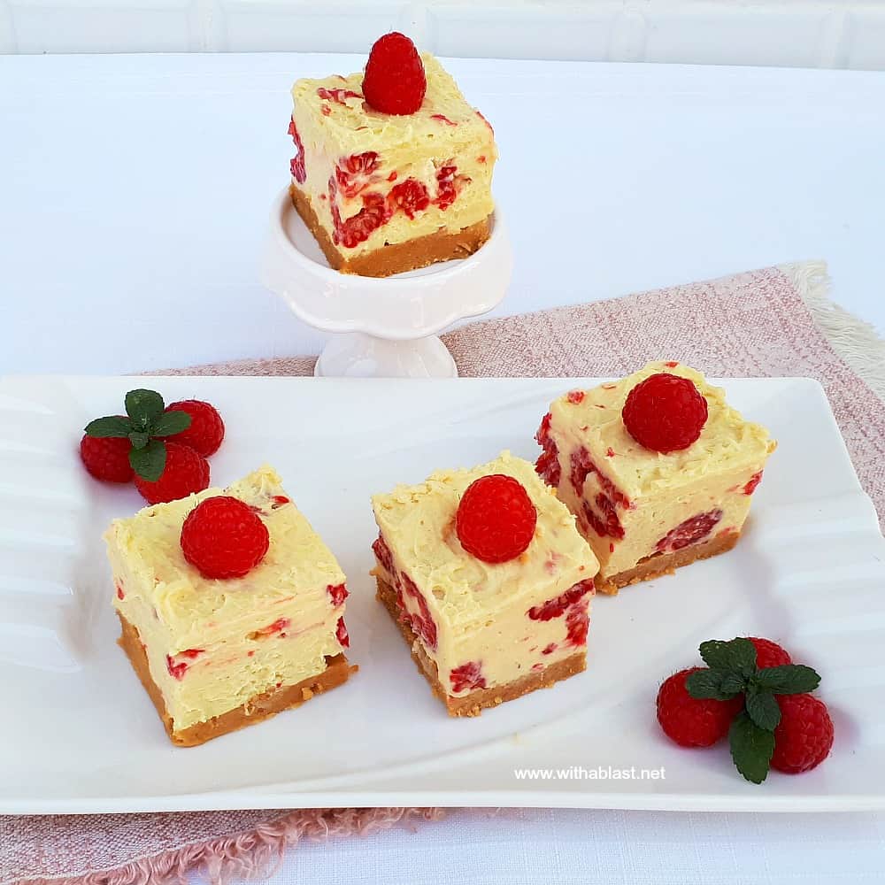 White Chocolate Raspberry Cheesecake No-Bake