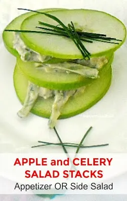 Delicious, refreshing Apple Salad ~ ideal as a side or appetizer ! 