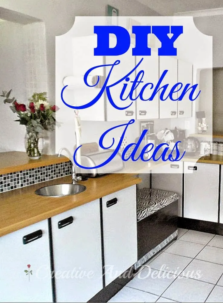 DIY Kitchen Ideas - Easy and Do-Able ideas for your Kitchen ! Add more storage, change a couple of little things or built a pull-out pantry #KitchenMakeover #Storage #Organizing #SlidingCabinets #SlidingPantry DIY Kitchen Ideas - big or small - Easy and Do-Able do it yourself ideas for Your Kitchen ! Add more storage, change a couple of little things or built a pull-out pantry.