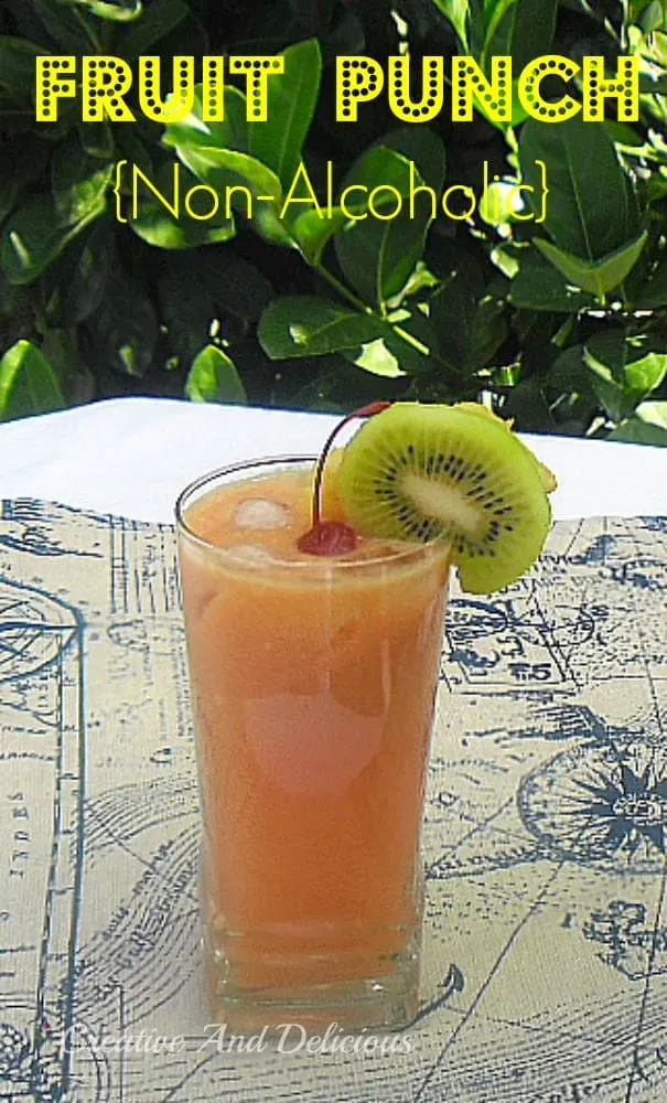 Refreshing Fruit Punch {Non-Alcoholic} ~ Thirst buster for all ages to enjoy with a delicious tropical taste ! #FruitPunch #Drinks #NonAlcoholic