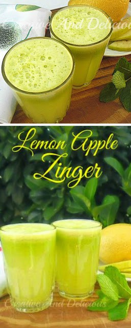 Try this Lemon Apple drink ! Best thirst quencher !