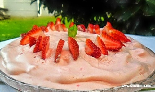 Skinny Strawberry Cream Pie