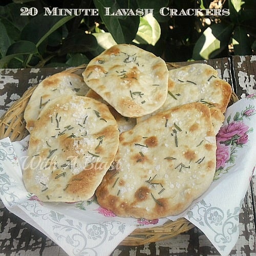 20 Minute Lavash Crackers 