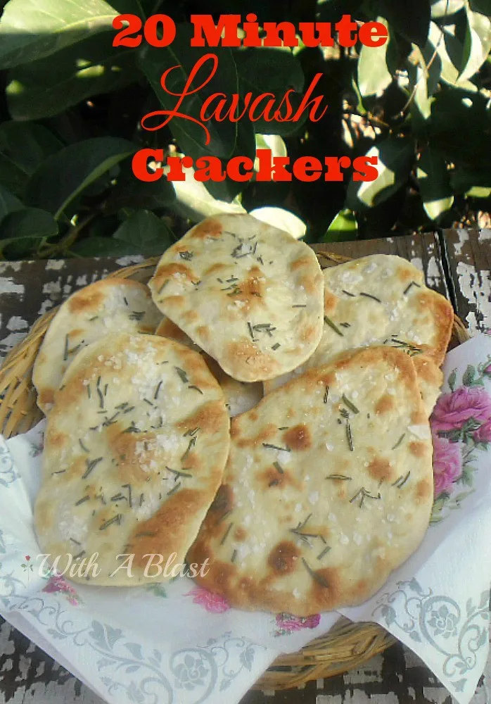 20 Minute Lavash Crackers 