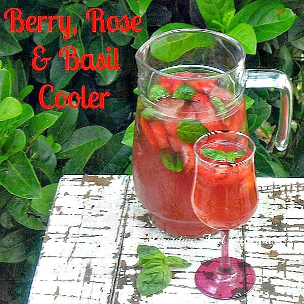 Berry Rose and Basil Cooler