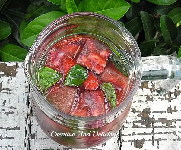 Berry Rose and Basil Cooler 