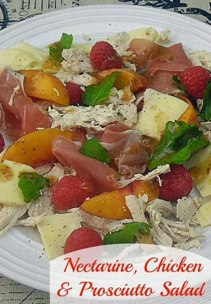 Nectarine Chicken and Prosciutto Salad