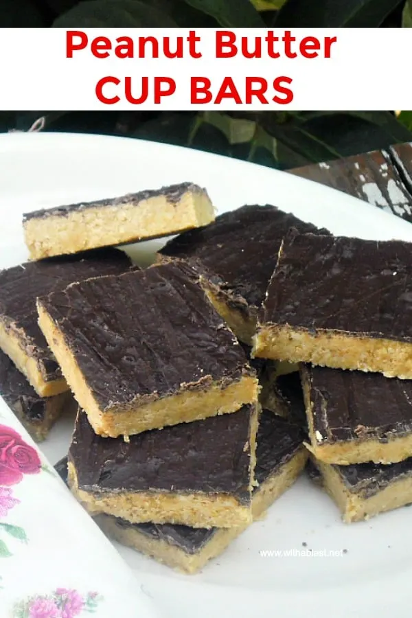 Peanut Butter Cup Bars - Make your own, favorite Peanut Butter Cups, better AND in a bigger bar size, at home !