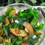 Plum Arugula and Walnut Salad
