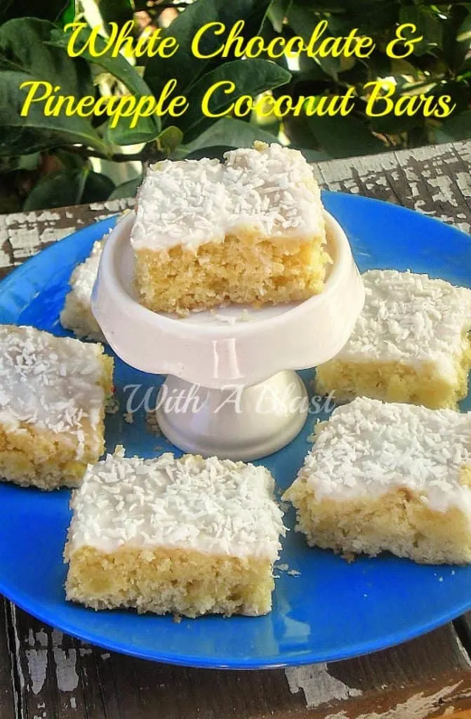 White Chocolate and Pineapple Coconut Bars 