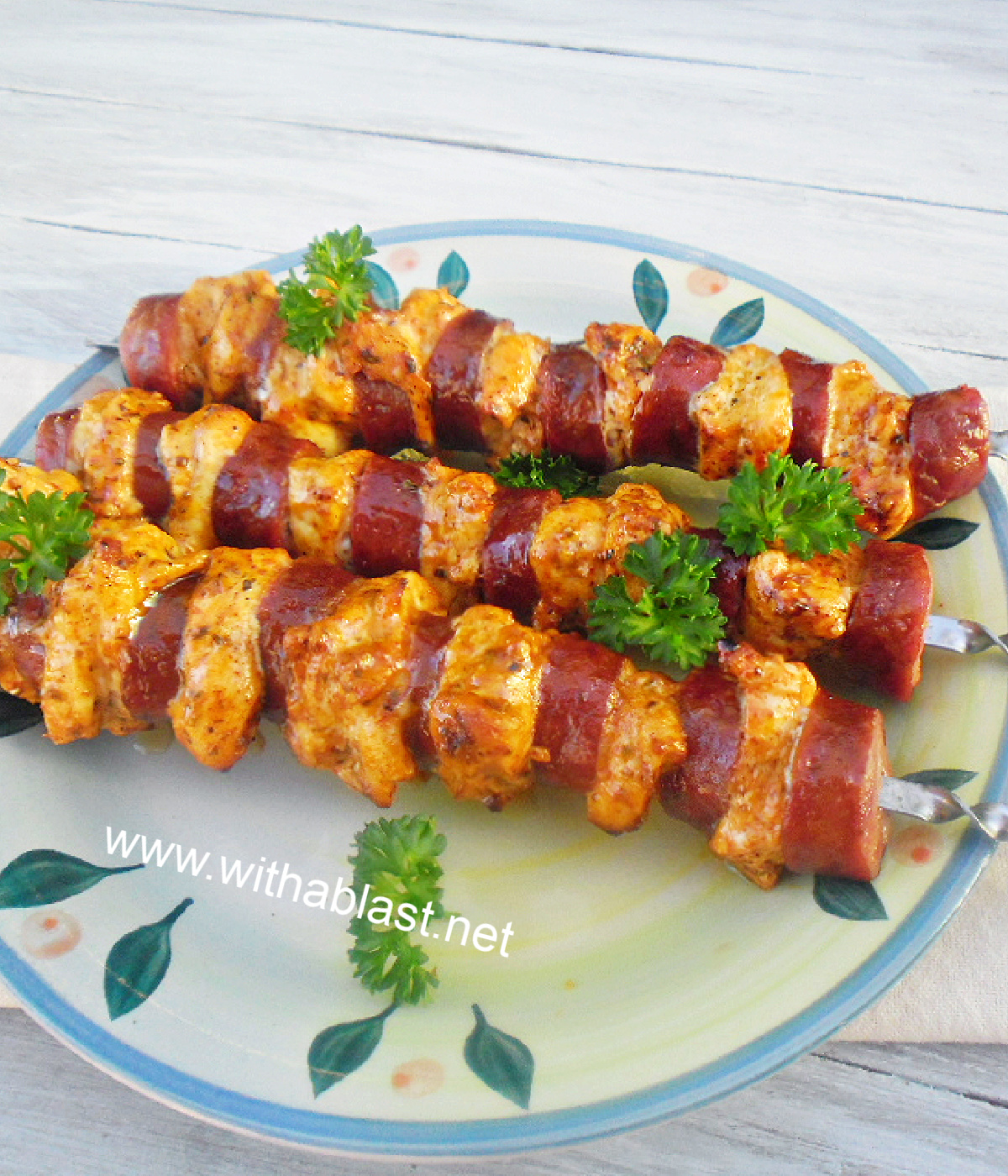 Chicken and Chorizo Skewers