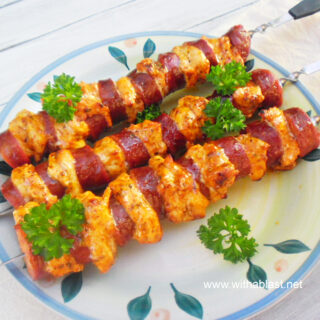 Chicken and Chorizo Skewers