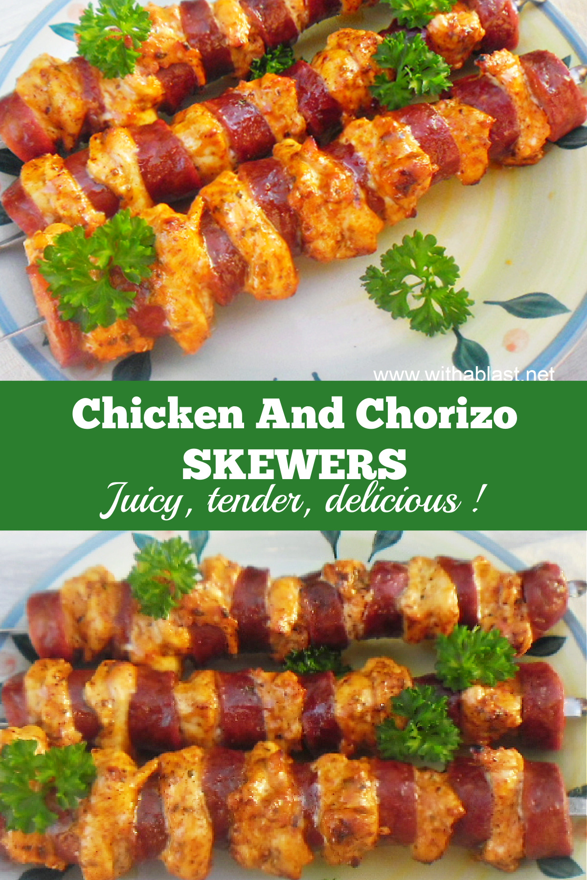 Chicken and Chorizo Skewers
