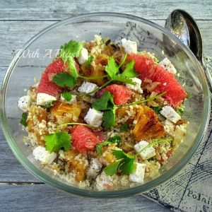 Couscous Salad with Grilled Pineapple and Grapefruit