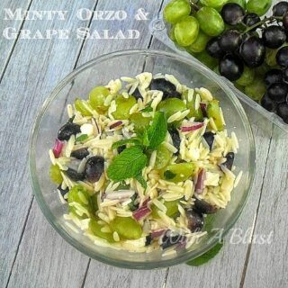Minty Orzo and Grape Salad