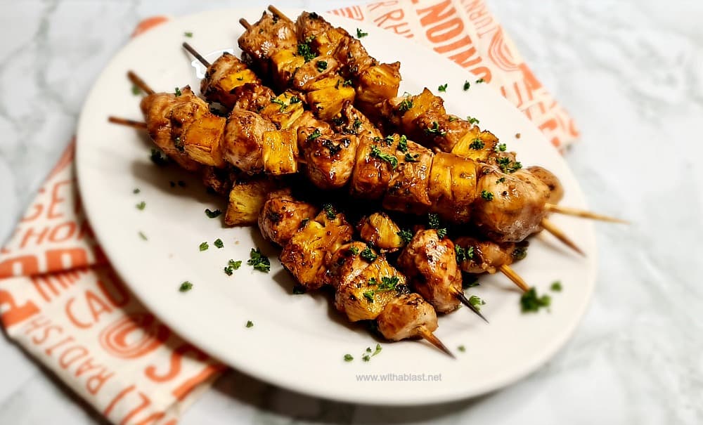 Pineapple Lime Chicken Kebabs