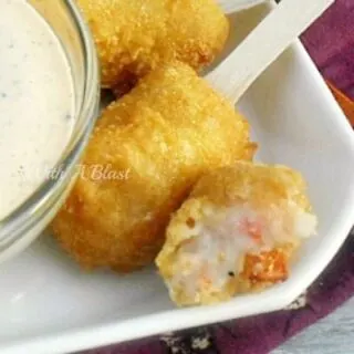 Shrimp Croquettes with Lemon Pepper Dip