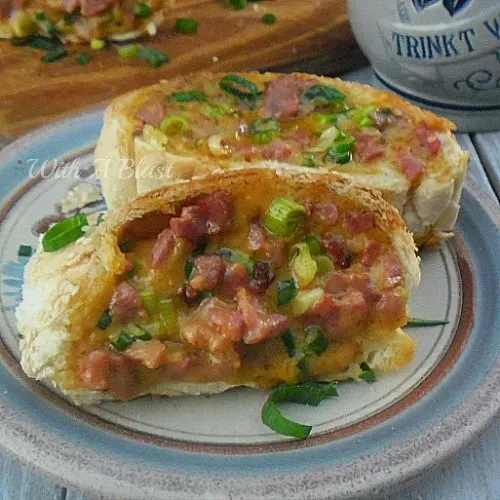 Bacon and Cheddar Loaf with all the gooey cheese and crispy bacon make this cheat's type bread a delectable snack or appetizer [great on Game Day!]