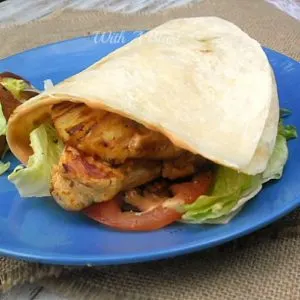 Mojo Chicken Tortilla Burger