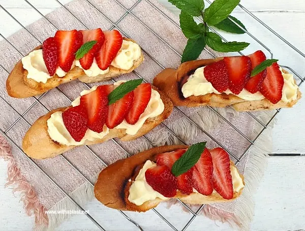 Strawberry Mascarpone Bruschetta