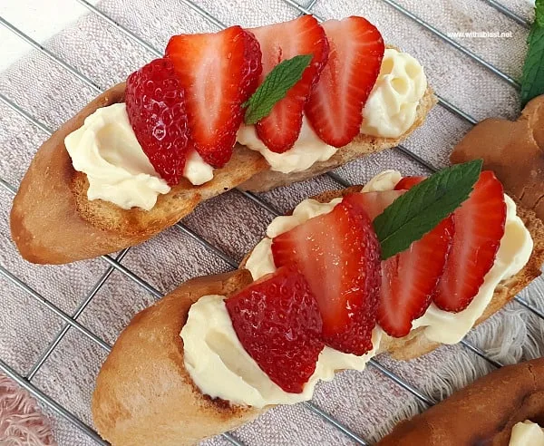 Strawberry Mascarpone Bruschetta