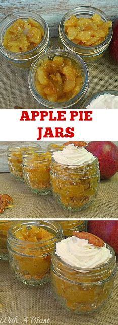 All time popular Apple Pie, but in a Jar ! No-bake, no-fuss with these buttery, syrupy, spicy desserts 