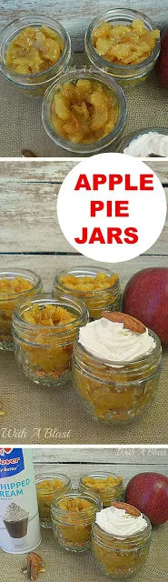 All time popular Apple Pie, but in a Jar ! No-bake, no-fuss with these buttery, syrupy, spicy desserts